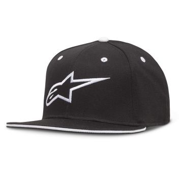 Alpinestars Ageless Flatbill Hat, Black/White 