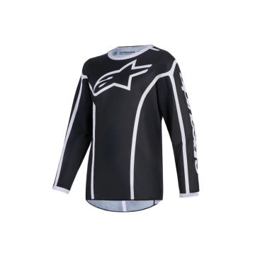 MX JERSEY YOUTHS FLUID APEX BLACK/GRAY ALPINESTARS