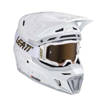 Leatt ķiveres komplekts Moto 8.5 White V25
