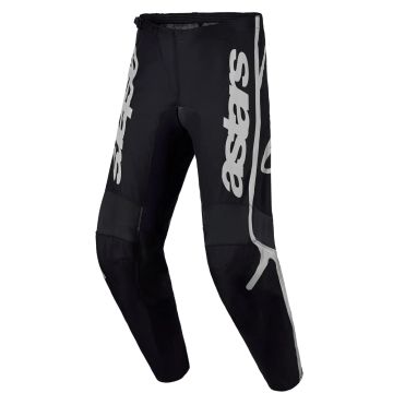 Мотокроссовые брюки Alpinestars Fluid Apex v2, черно-серебристые