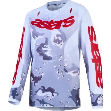 Alpinestars Youth Fluid Lone Motocross Jersey Grey