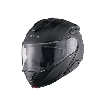 X.LIFETOUR BLACK MATT NEXX DUAL FLIPUP HELMET