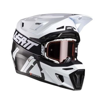 Leatt ķiveres komplekts Moto 9.5 Carbon/White V26