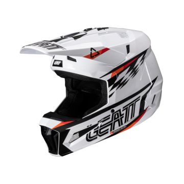 Leatt ķiveres komplekts Moto 3.5 Junior White V25