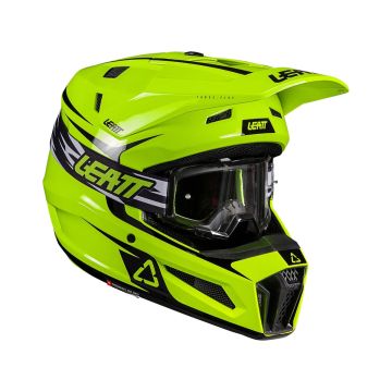 Leatt ķiveres komplekts Moto 3.5 Junior Neon Yellow V26