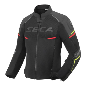 SECA Jacket AIRFLOW III BLACK/RED/FLUO