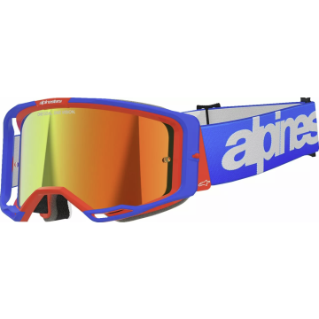 Alpinestars Vision 8 Wordmark brilles BLUE / ORANGE Spogulis