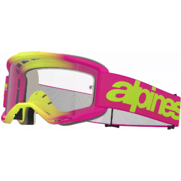 Alpinestars Vision 5 Wordmark aizsargbrilles PINK/YLW CLEAR