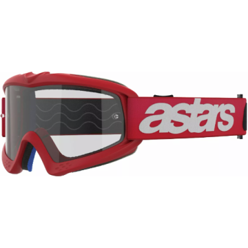 Alpinestars Vision YOUTH BLAZE brilles Sarkans/ caurspīdīgs