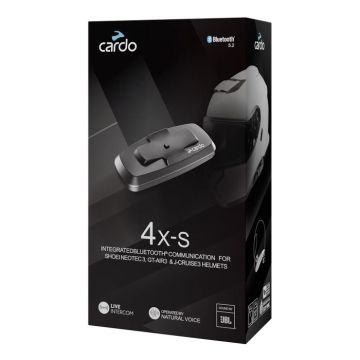 Cardo intercom 4X-S Single for Shoei